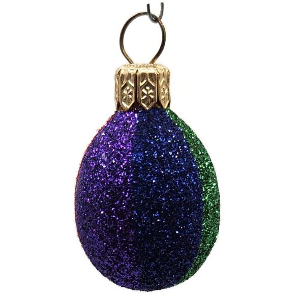 Patricia Breen Miniature Egg Rainbow Shines Easter Purple Christmas Ornament - Picture 5 of 10